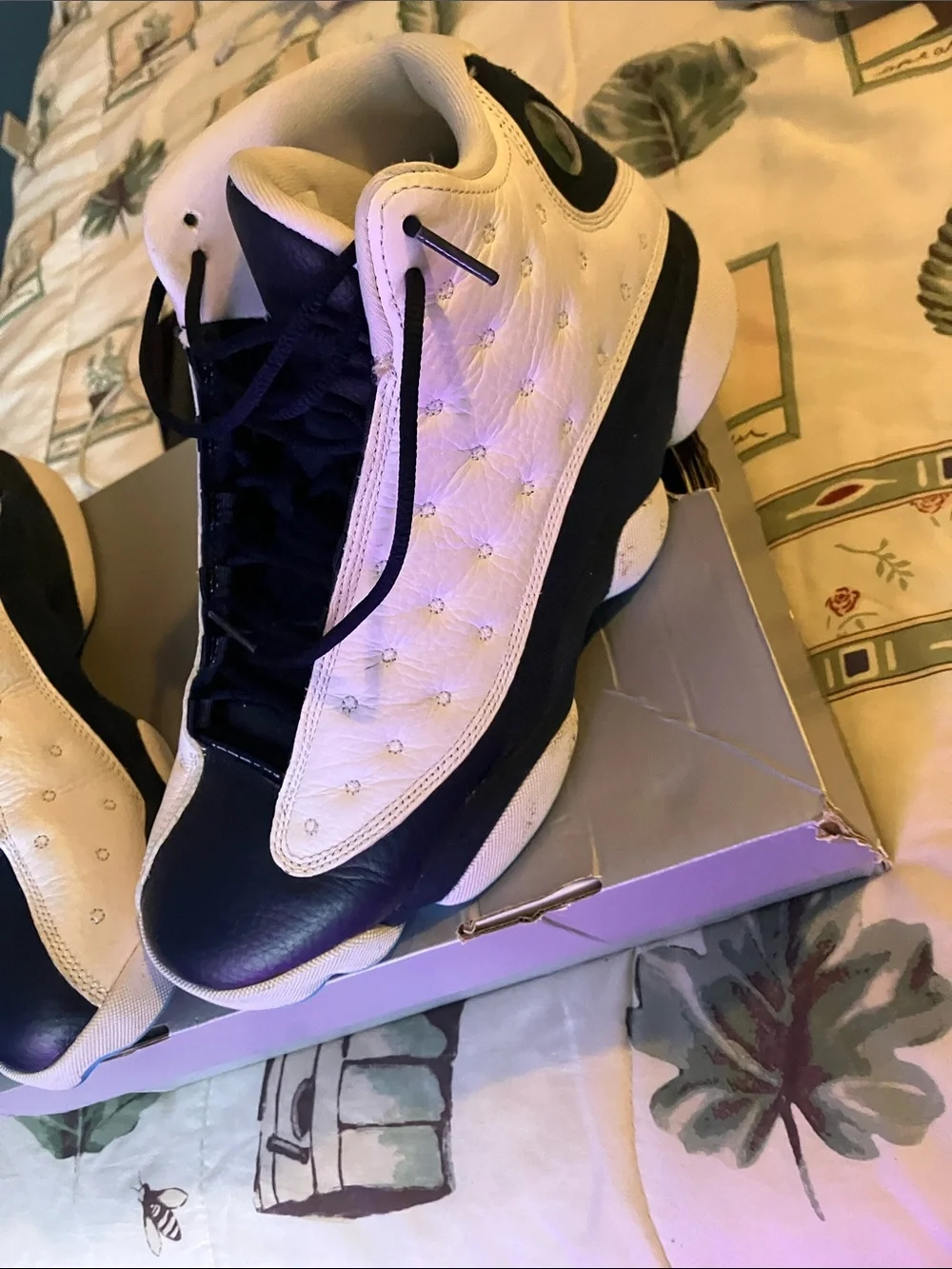 Nike Kids Navy and White Basketball Sneakers